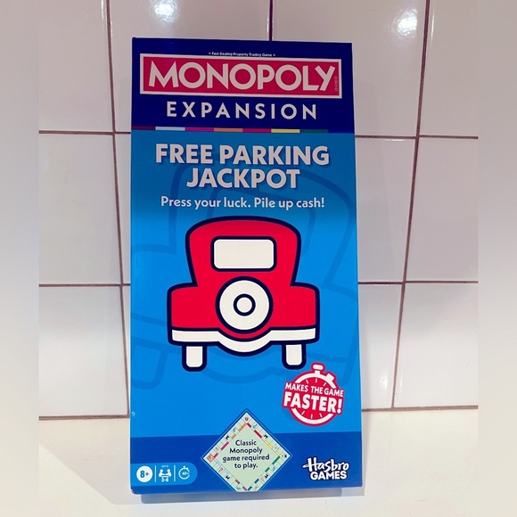 Monopoly Expansion Free Parking Jackpot Game New in Box - Picture 1 of 3